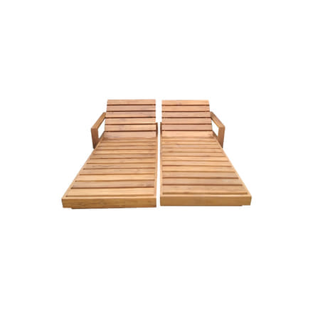เตียงริมสระแบบคู่ ไม้สัก PAREENA DECOR รุ่น MODERN TEAK เตียงอาบแดด_4